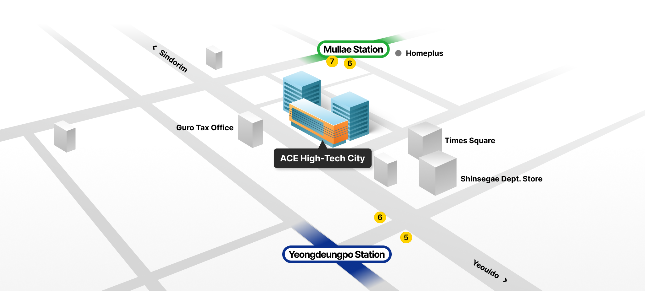 Ace High-Tech City Map